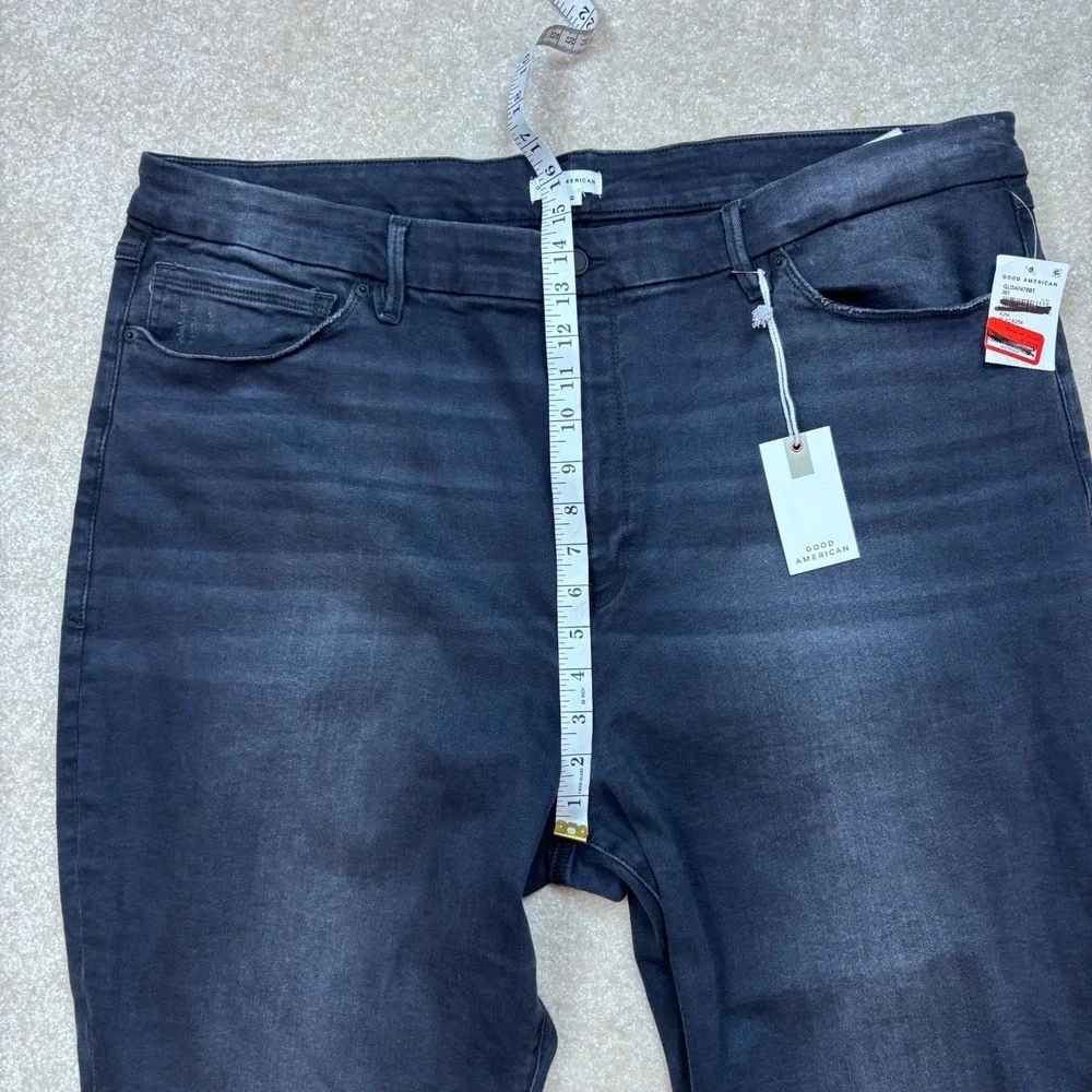GOOD AMERICAN Good Legs Black Sculpting Skinny Jeans Plus Size 28 - 32 NEW‎